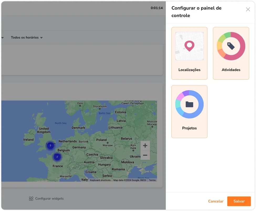 configure widgets